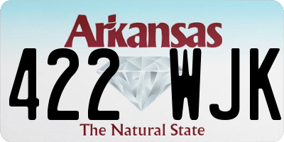 AR license plate 422WJK