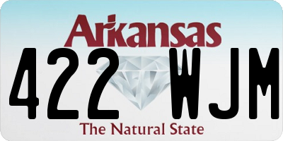 AR license plate 422WJM