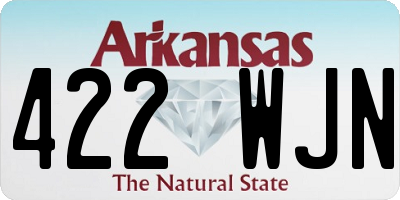 AR license plate 422WJN
