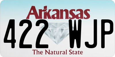 AR license plate 422WJP