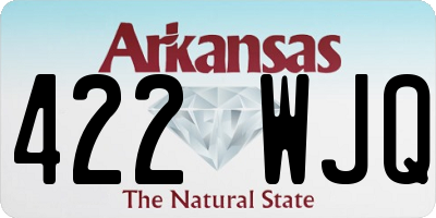 AR license plate 422WJQ