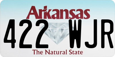 AR license plate 422WJR