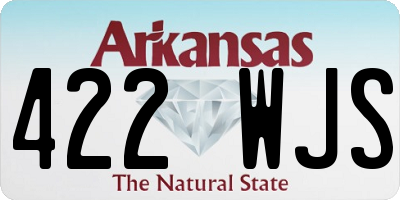 AR license plate 422WJS