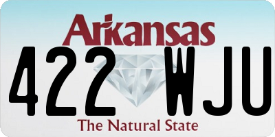 AR license plate 422WJU