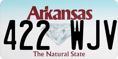 AR license plate 422WJV