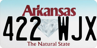 AR license plate 422WJX