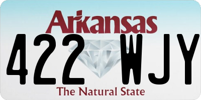 AR license plate 422WJY