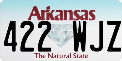 AR license plate 422WJZ