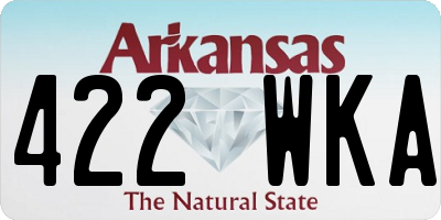 AR license plate 422WKA