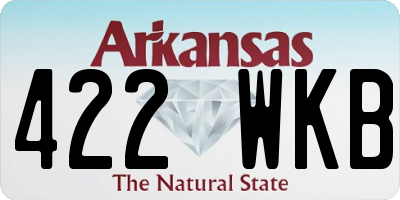 AR license plate 422WKB