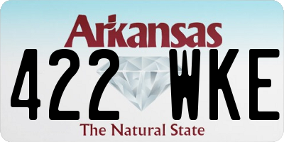 AR license plate 422WKE