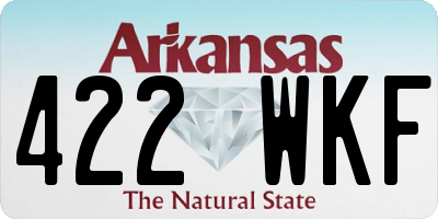 AR license plate 422WKF