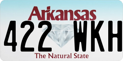 AR license plate 422WKH