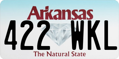 AR license plate 422WKL