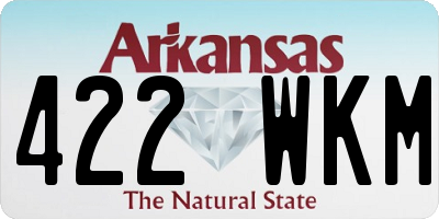 AR license plate 422WKM