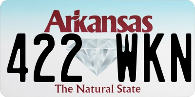 AR license plate 422WKN