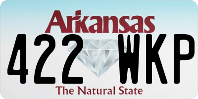 AR license plate 422WKP