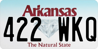 AR license plate 422WKQ