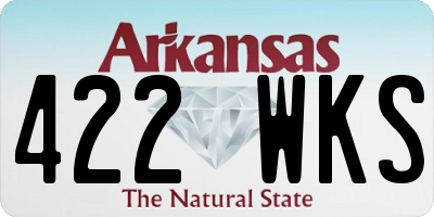 AR license plate 422WKS