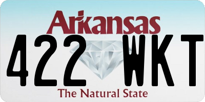 AR license plate 422WKT
