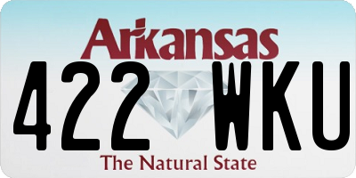 AR license plate 422WKU