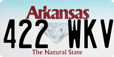 AR license plate 422WKV