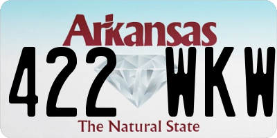 AR license plate 422WKW