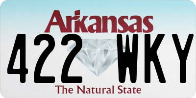 AR license plate 422WKY