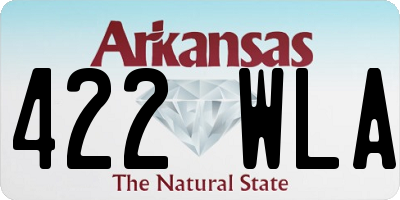 AR license plate 422WLA