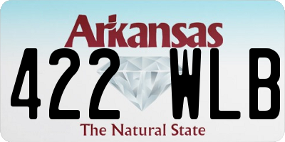 AR license plate 422WLB