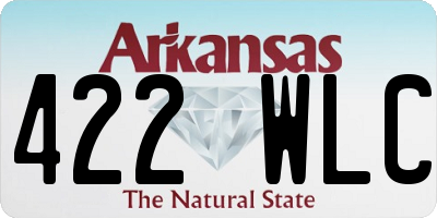 AR license plate 422WLC
