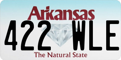 AR license plate 422WLE