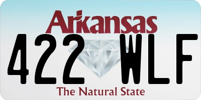 AR license plate 422WLF