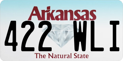 AR license plate 422WLI
