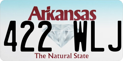 AR license plate 422WLJ