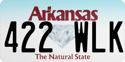 AR license plate 422WLK