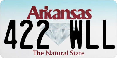 AR license plate 422WLL