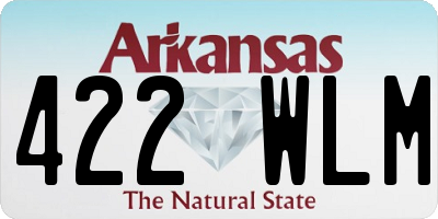 AR license plate 422WLM