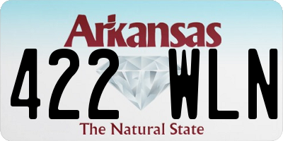 AR license plate 422WLN