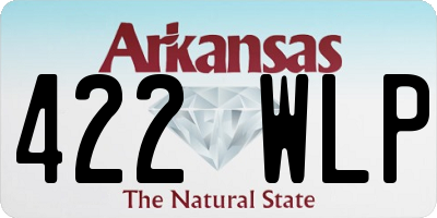 AR license plate 422WLP