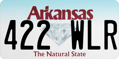 AR license plate 422WLR