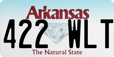 AR license plate 422WLT
