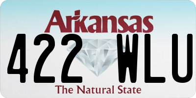 AR license plate 422WLU