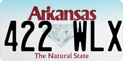 AR license plate 422WLX
