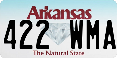 AR license plate 422WMA