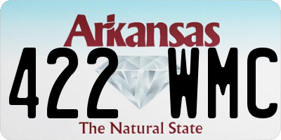AR license plate 422WMC