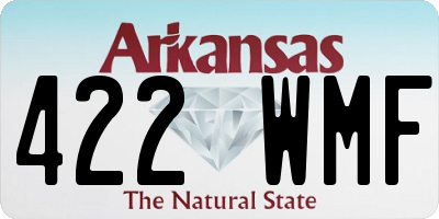 AR license plate 422WMF