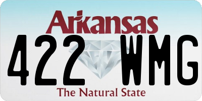 AR license plate 422WMG