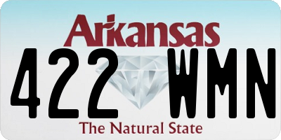 AR license plate 422WMN