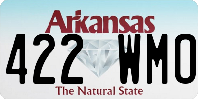 AR license plate 422WMO